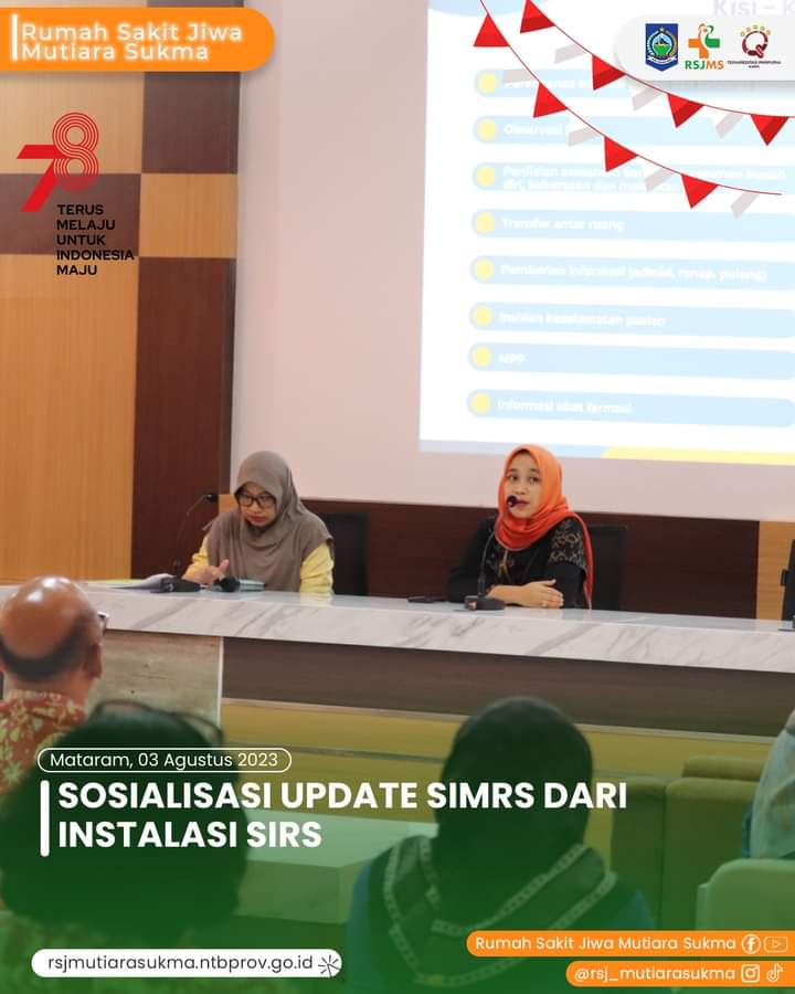 SOSIALISASI UPDATE SIMRS DARI INSTALASI SIRS